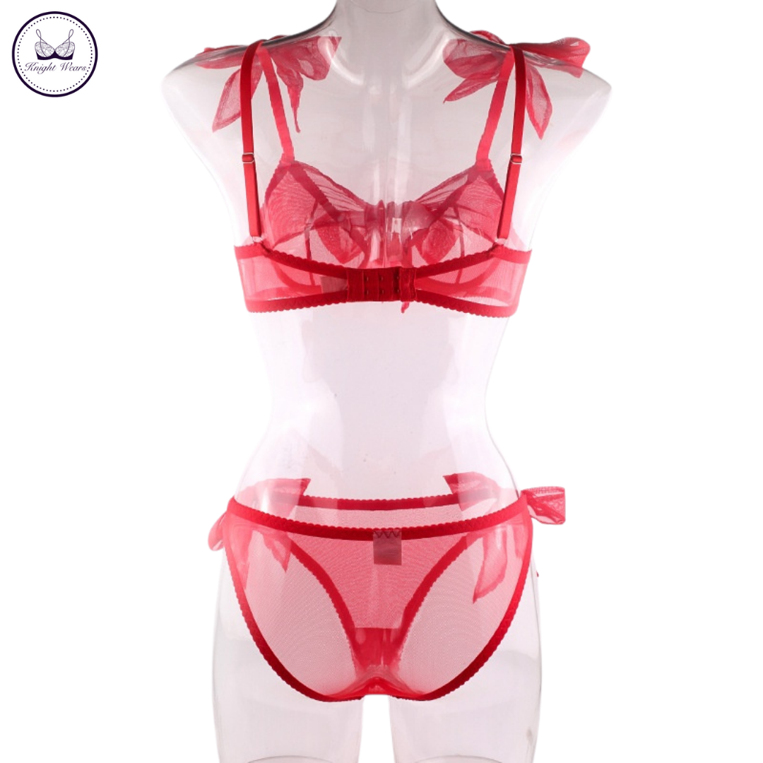 Christmas Bow Lingerie Set