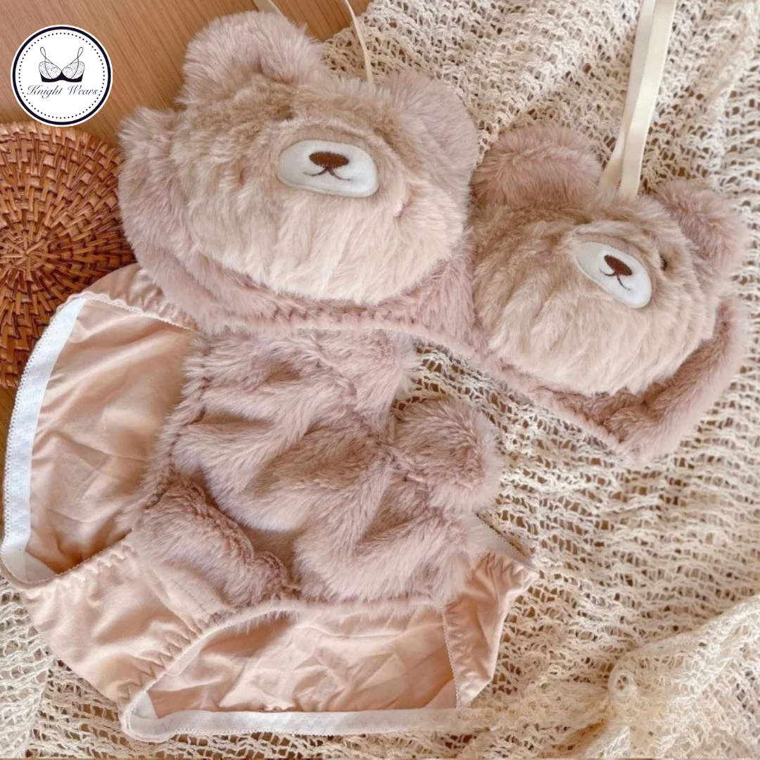 Chic Teddy Bear Themed Women’s Lingerie