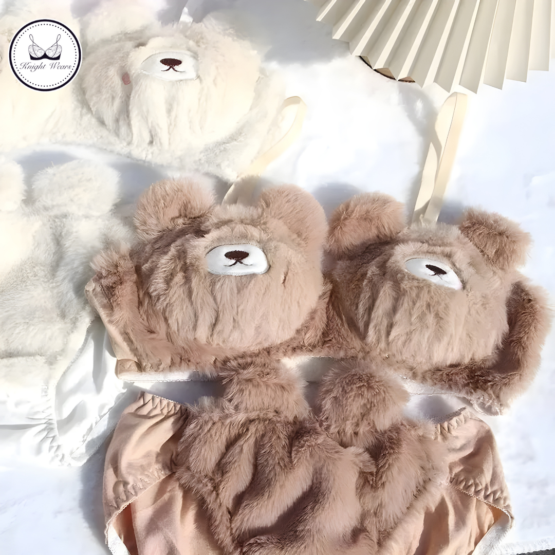 Chic Teddy Bear Themed Women’s Lingerie